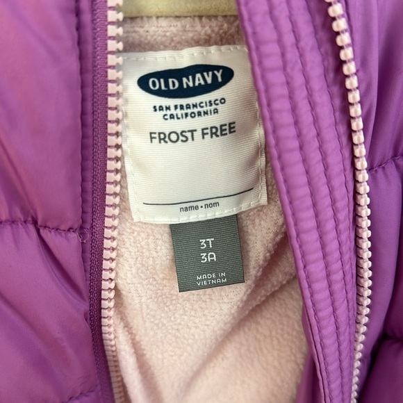 Kids Old Navy Puffer Jacket 3T - Picture 2 of 3